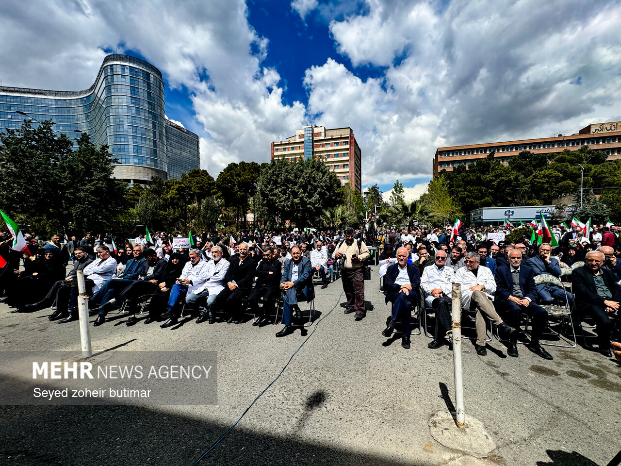 Iranian medics rally against US, Israel aggression