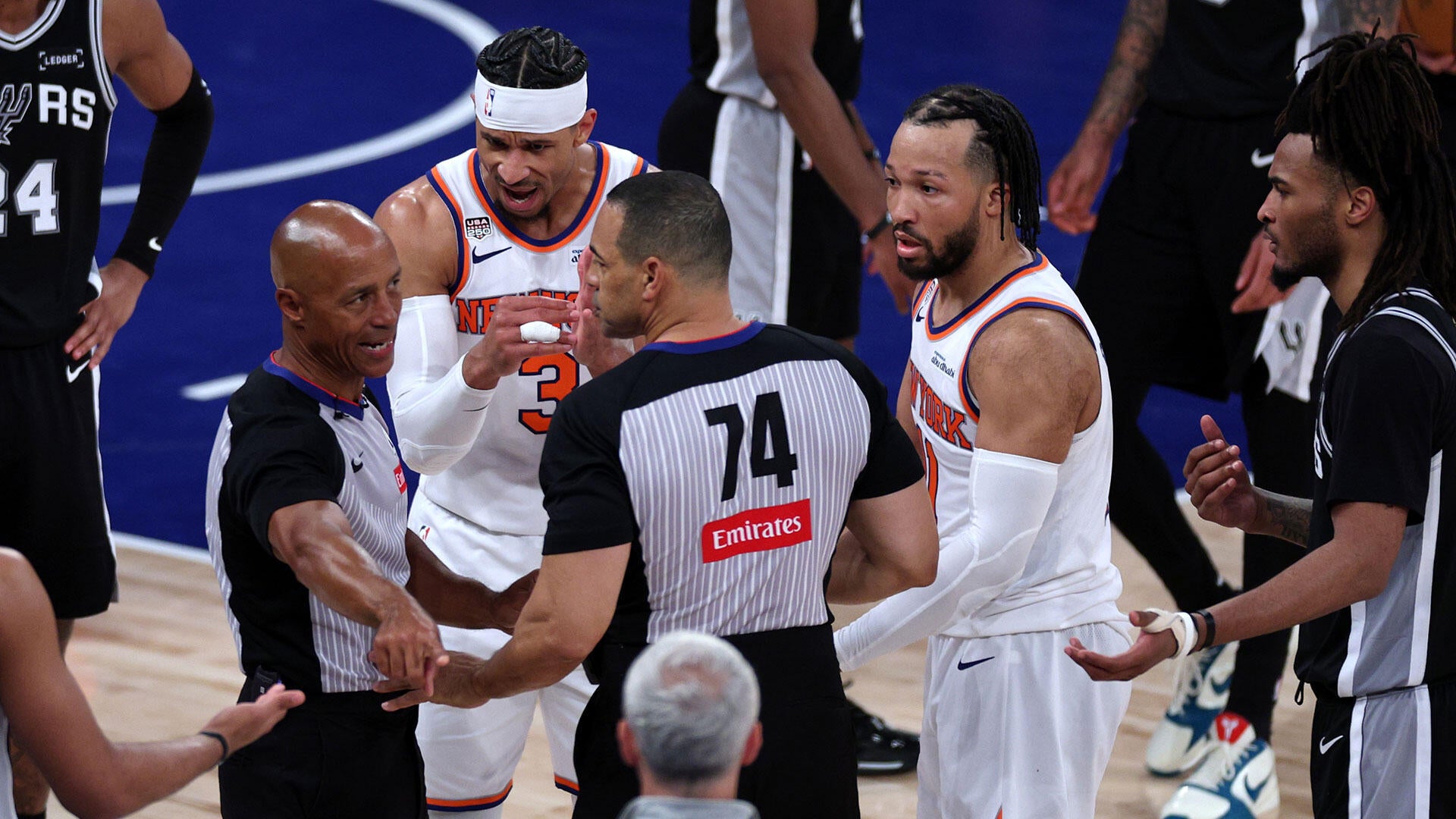 After the 76ers completed a historic comeback to eliminate the Celtics in Game 7, Jaylen Brown blamed Joel Embiid's post-surgery performance on officiating.