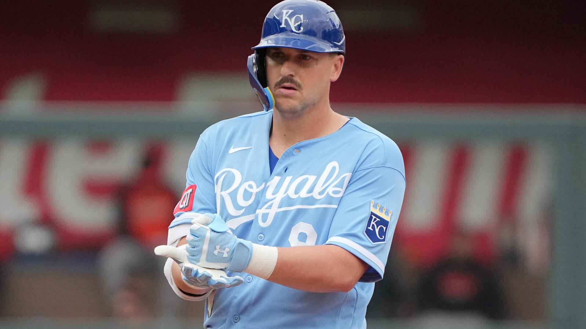 CBS Sports has identified Vinnie Pasquantino among its top home run prop picks for Sunday's MLB slate, in a weekend that underscores baseball's growing entanglements with the gambling industry.
