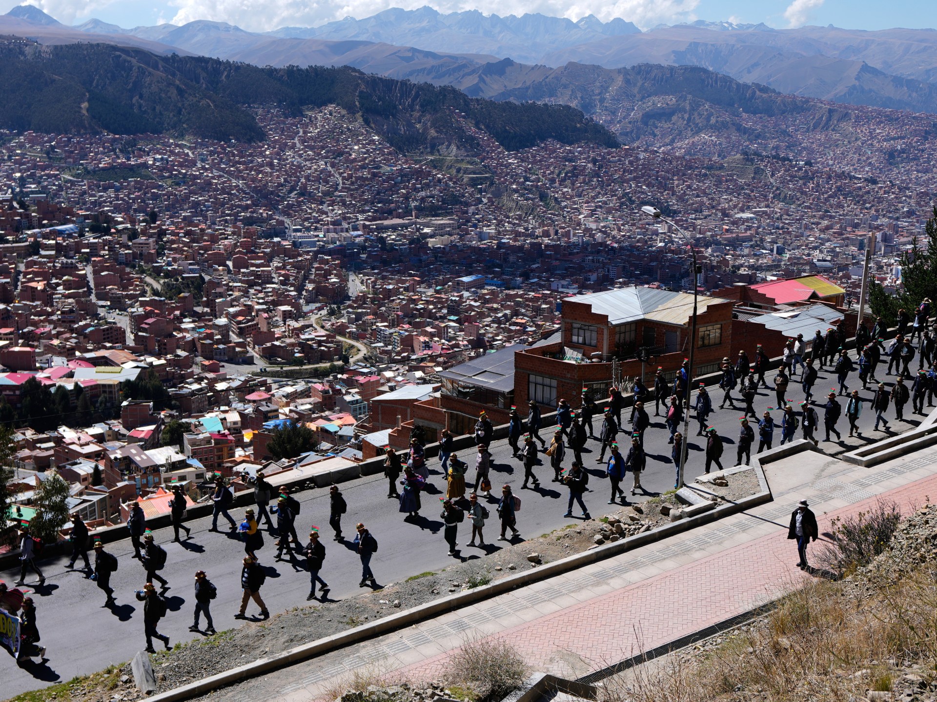 Riot police deployed tear gas against demonstrators in Bolivia's capital on May 19 as road blockades intensified shortages of fuel, food and medical supplies across the country, with protesters escalating demands for President Paz's resigna