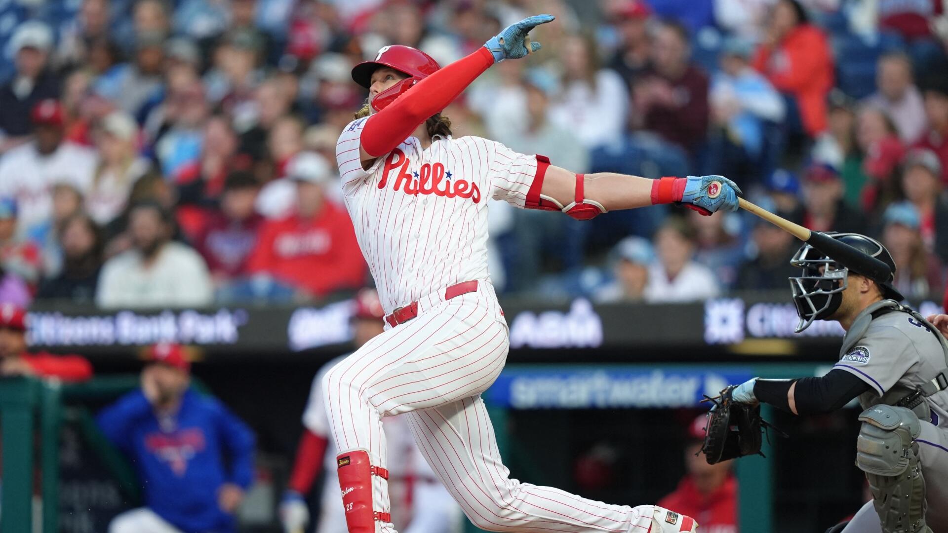 Philadelphia Phillies third baseman Alec Bohm has become a regular feature in sports-betting coverage ahead of games this season, illustrating the blurring lines between performance journalism and wagering analysis.