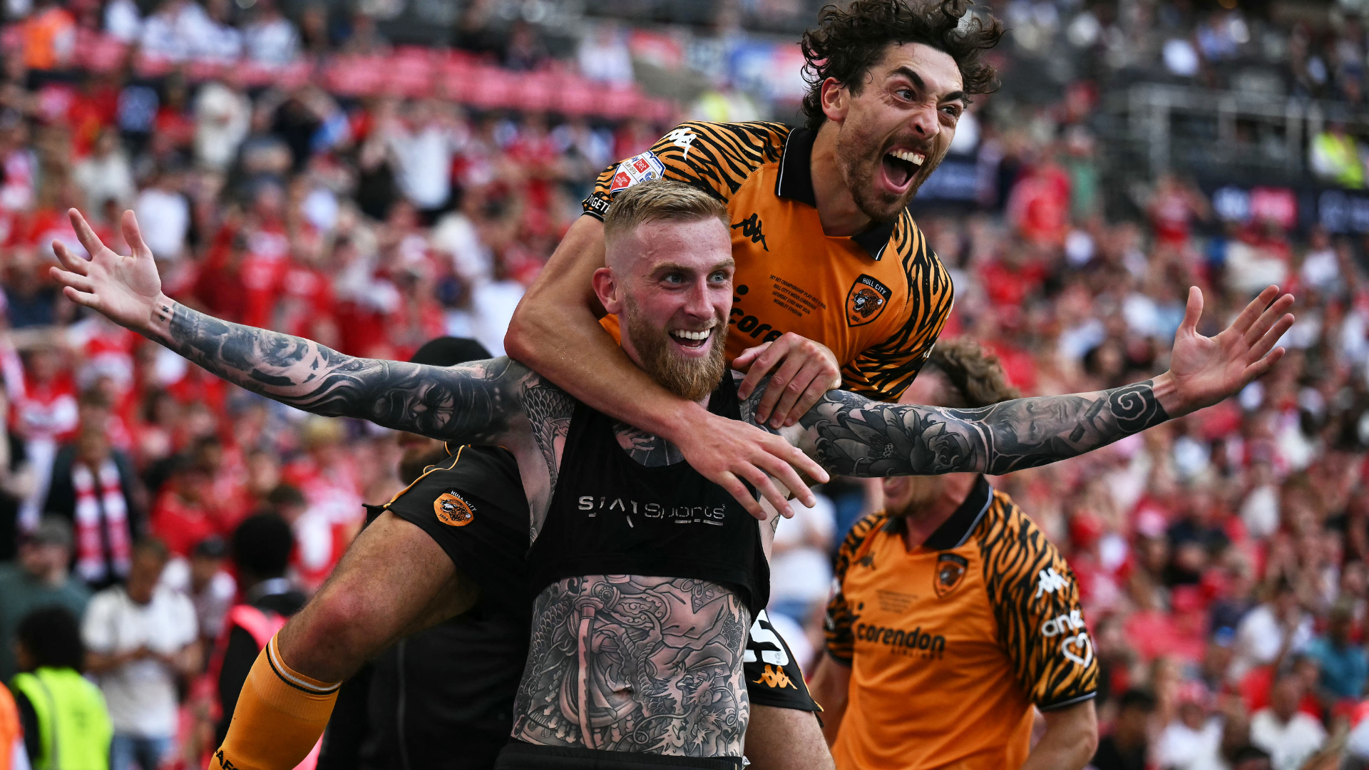 Hull City beat Middlesbrough 1-0 at Wembley on 2026-05-23 via a stoppage-time Josh McBurnie header to secure Premier League promotion, completing what Middlesbrough's supporters are now calling an unprecedented season of playoff near-misses…