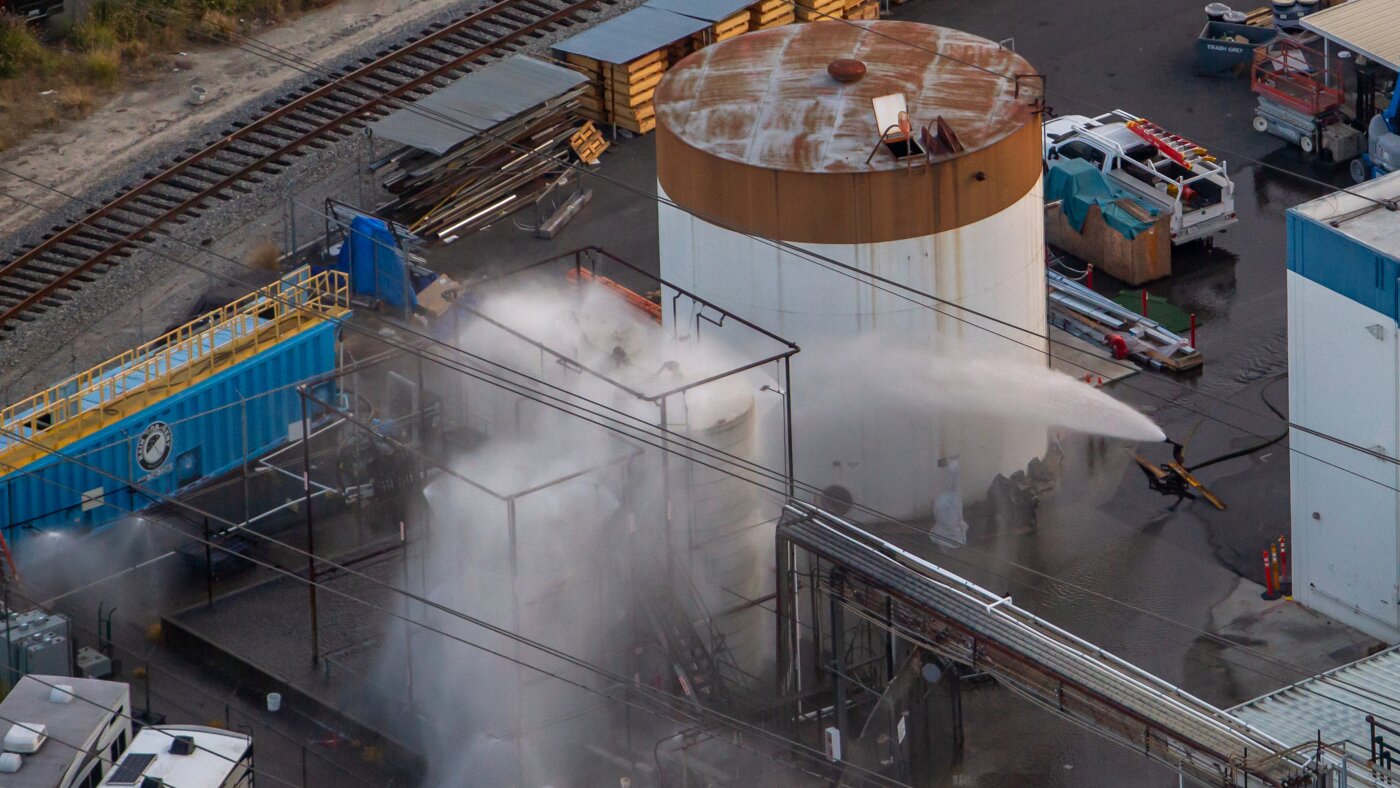 A chemical tank failure in California has forced 40,000 people from their homes and sent oil markets into a predictable spin.