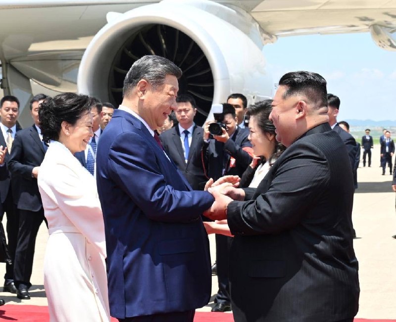 Chinese President Xi Jinping arrives in Pyongyang on 8 June 2026, his first visit to North Korea since 2019.